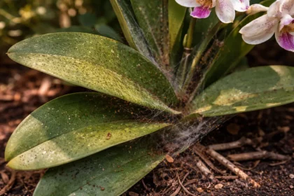 how to fix spider mites on with pest damage visible on leaves