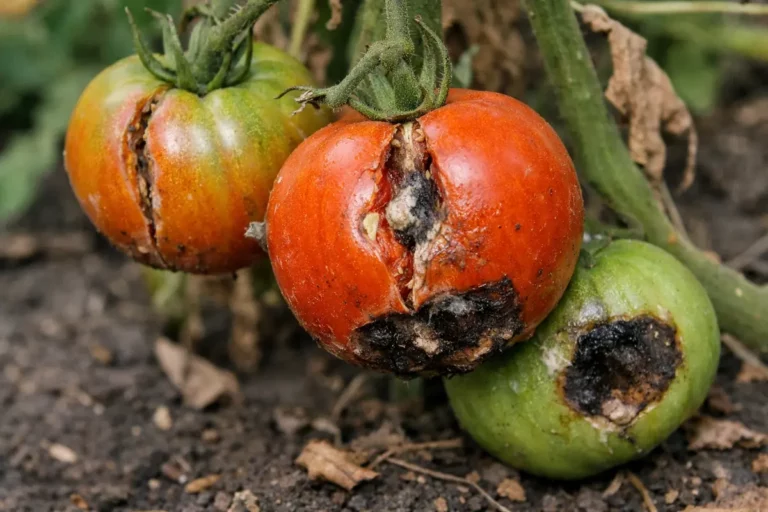 how to fix split fruit with damaged fruit visible on the plant