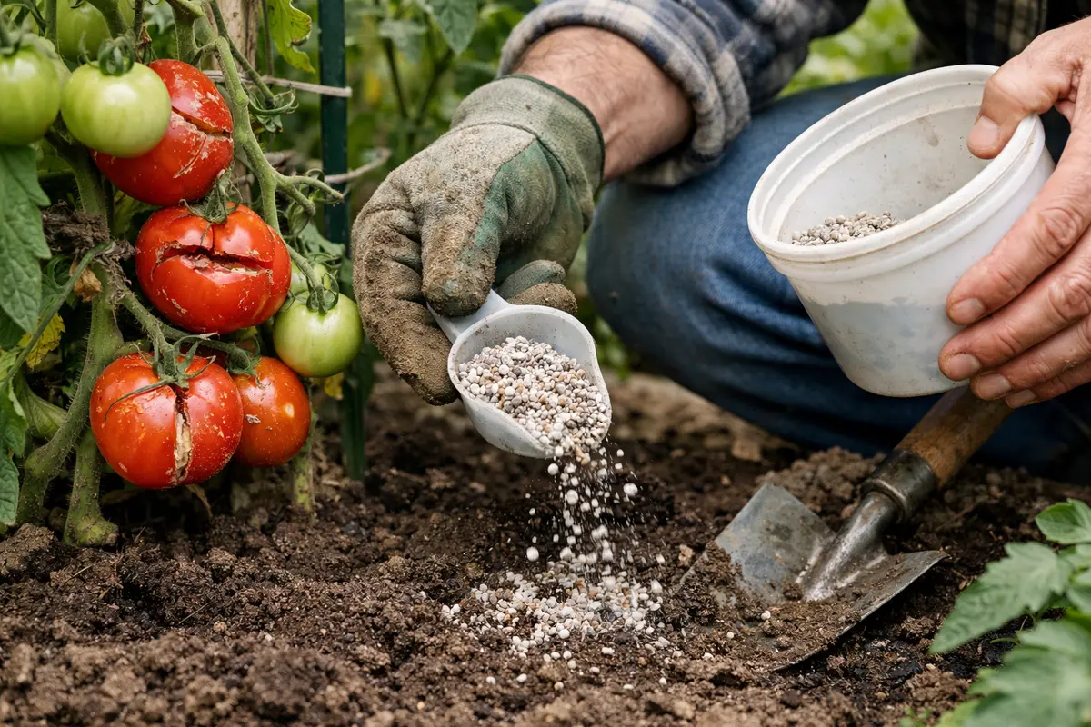 how to fix split fruit on fertilize tomatoes to support damage recovery