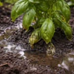 how to fix stunted growth in with wet soil around the base
