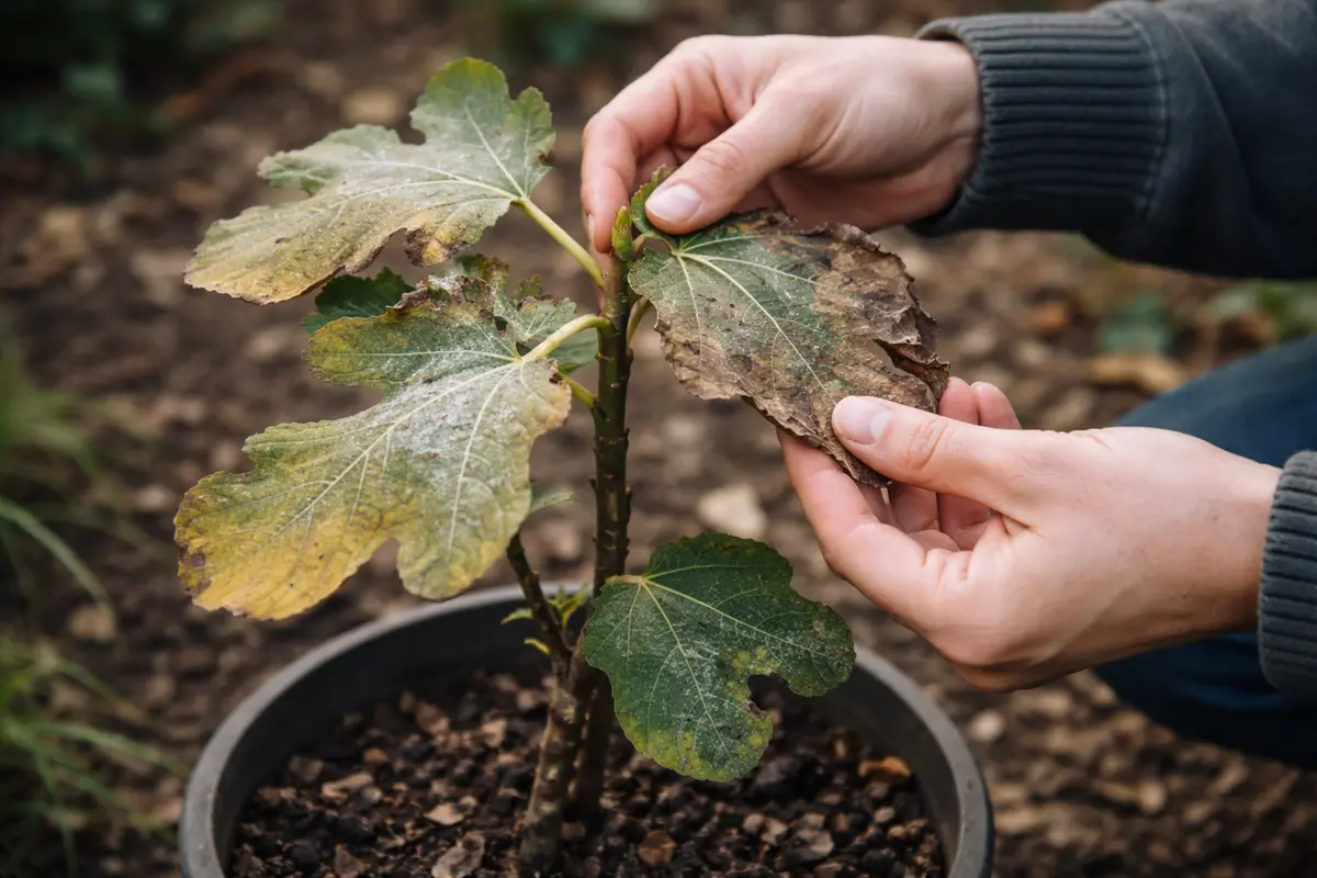 how to fix stunted growth in with damaged foliage in outdoor soil