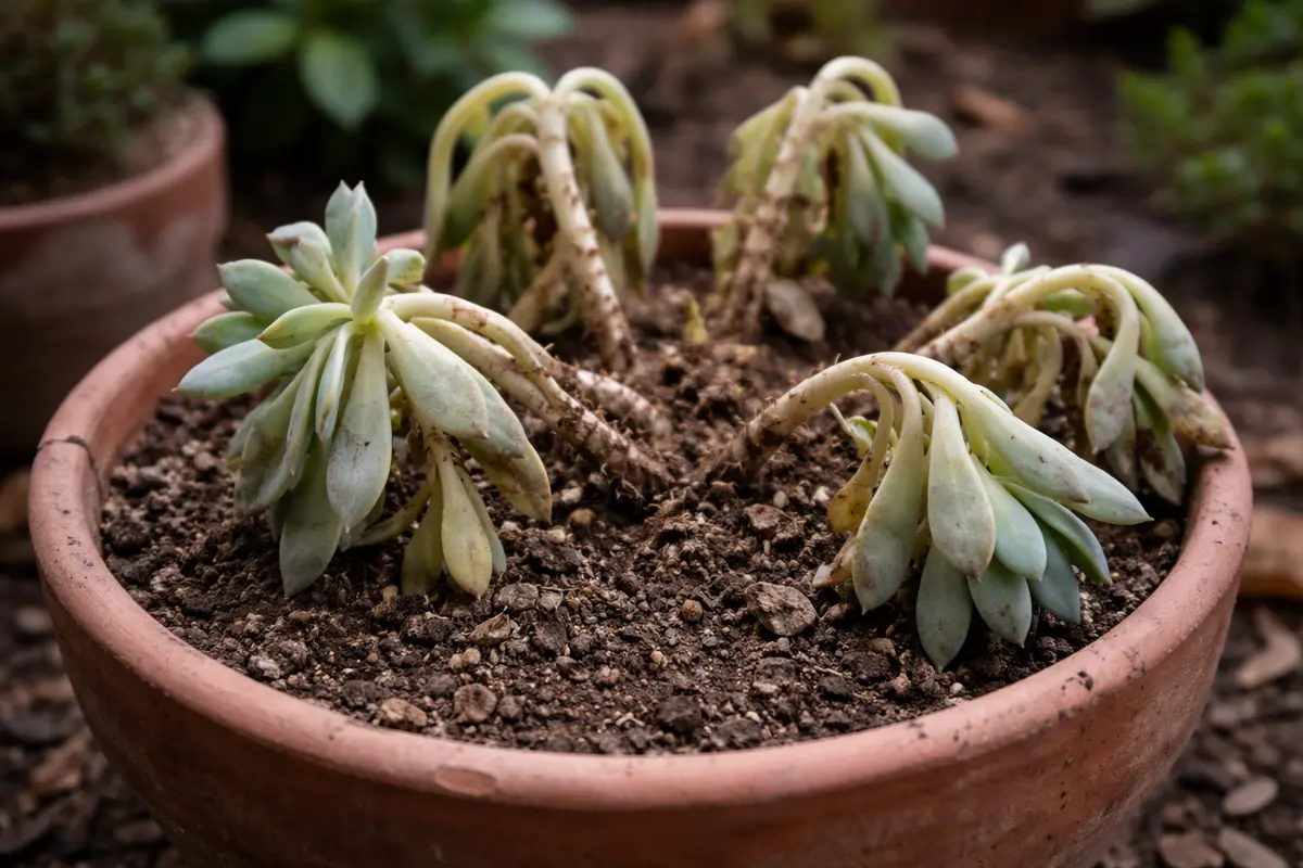 how to fix stunted growth in wilting visibly in real garden soil
