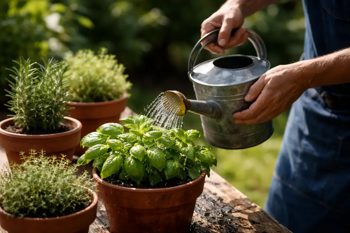how to fix stunted water herbs carefully in heat to prevent stunting