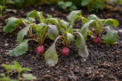 how to fix stunted growth in wilting visibly in real garden soil