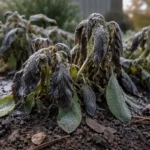 how to fix stunted growth in with cold-damaged leaves in the garden
