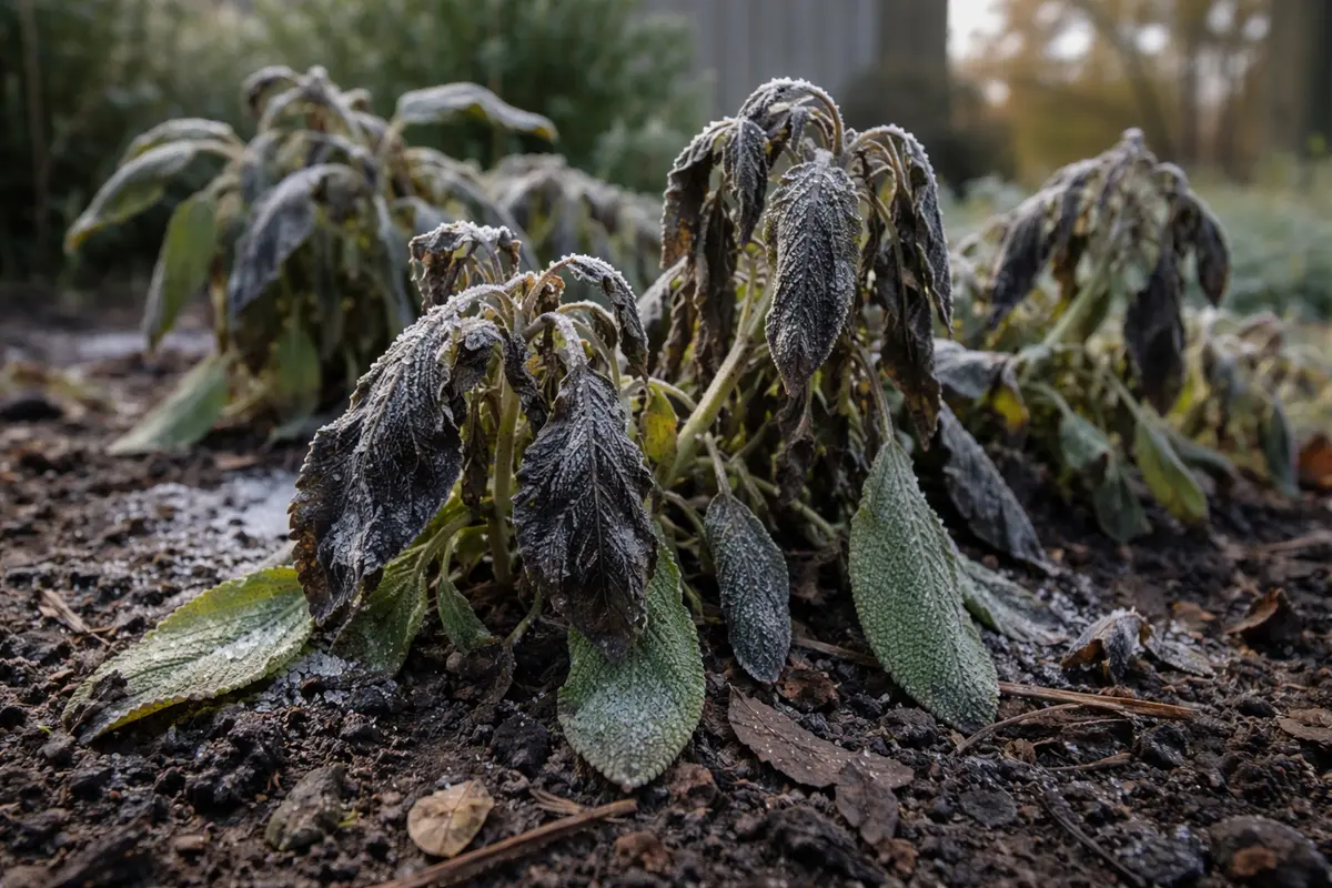 how to fix stunted growth in with cold-damaged leaves in the garden