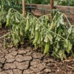 how to fix stunted growth in wilting visibly in real garden soil