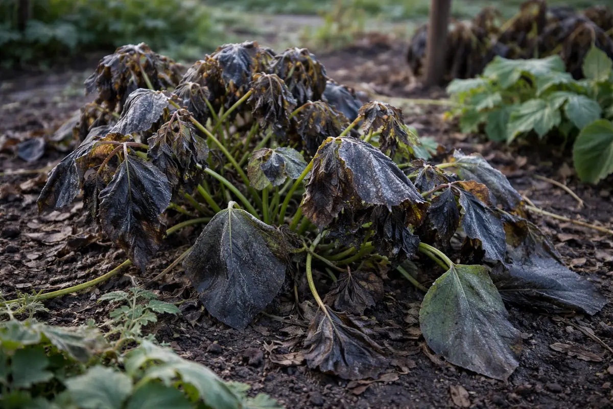 how to fix stunted growth in with cold-damaged leaves in the garden
