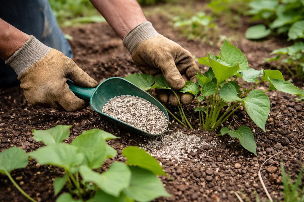how to fix stunted growth in fertilize sweet potatoes for recovery boost