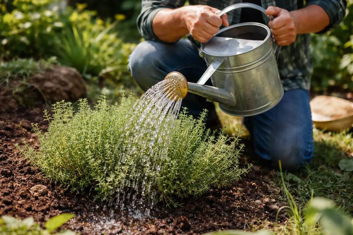 how to fix stunted growth in thyme water thyme deeply right away
