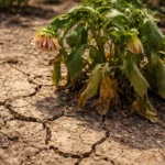 how to fix wilting dahlias with cracked dry soil around the plant