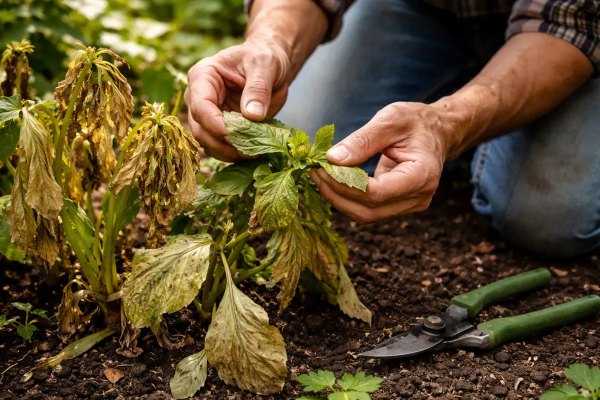 how to fix wilting dahlias after inspect leaves for signs of revitalization