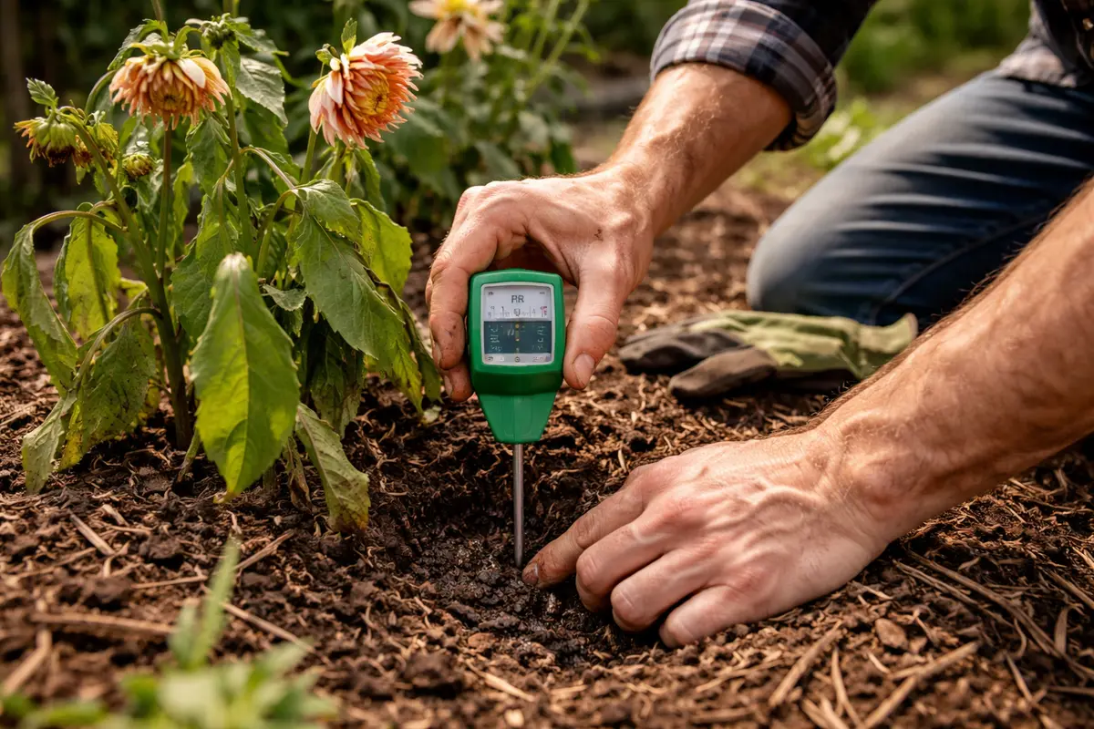 how to fix wilting dahlias test soil moisture before treating for drought