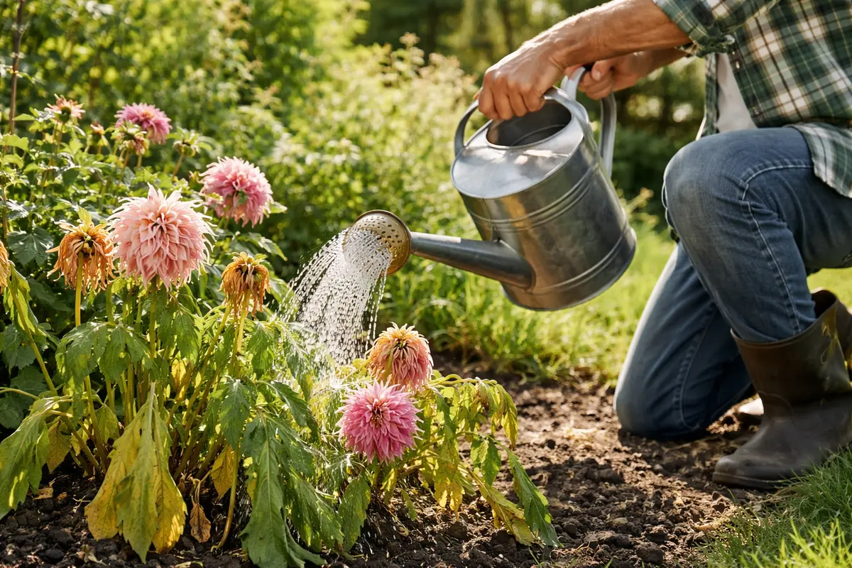 how to fix wilting dahlias after long drought water wilting dahlias immediately