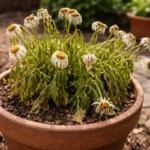 how to fix wilting daisies in wilting visibly in real garden soil