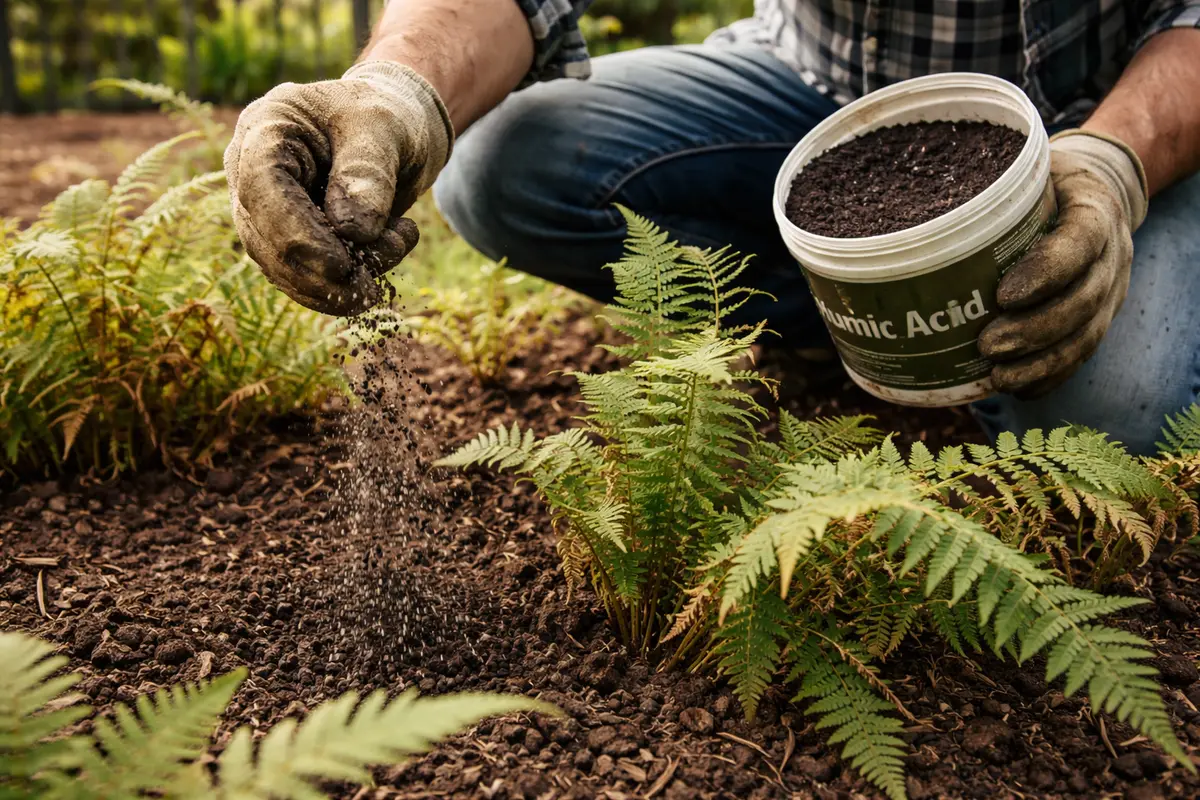 how to fix wilting ferns during add humic acid to revitalize ferns