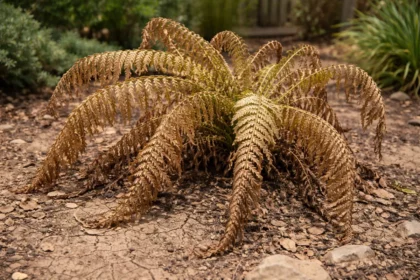 how to fix wilting ferns during wilting visibly in real garden soil