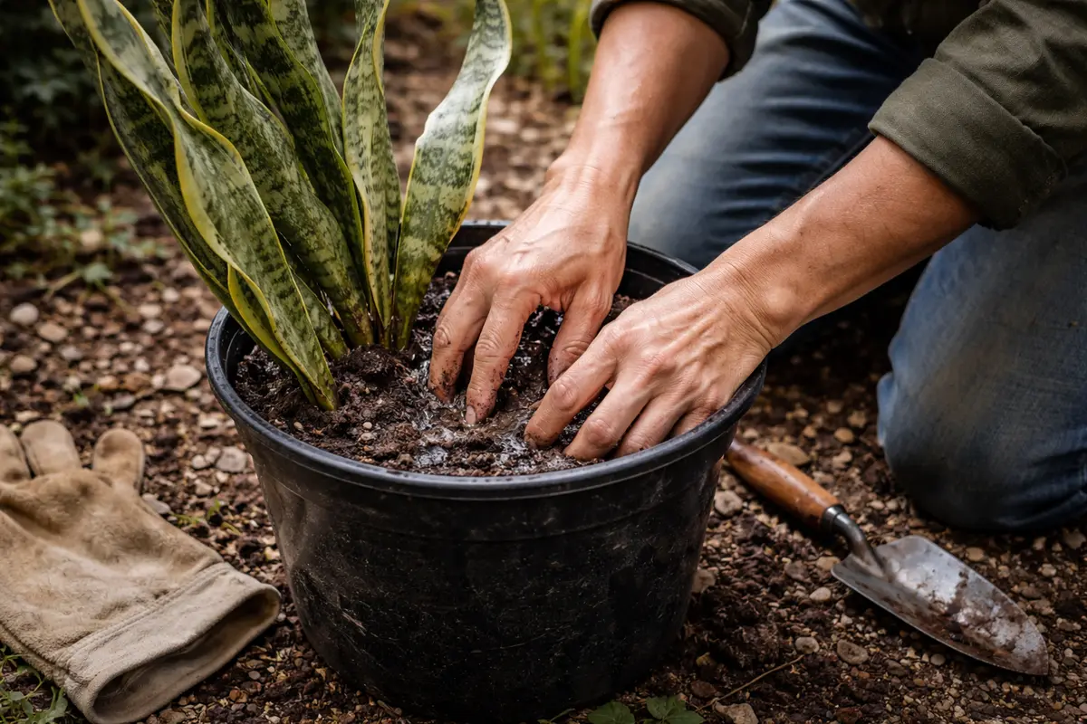 how to fix wilting snake plants check for excess water in soil