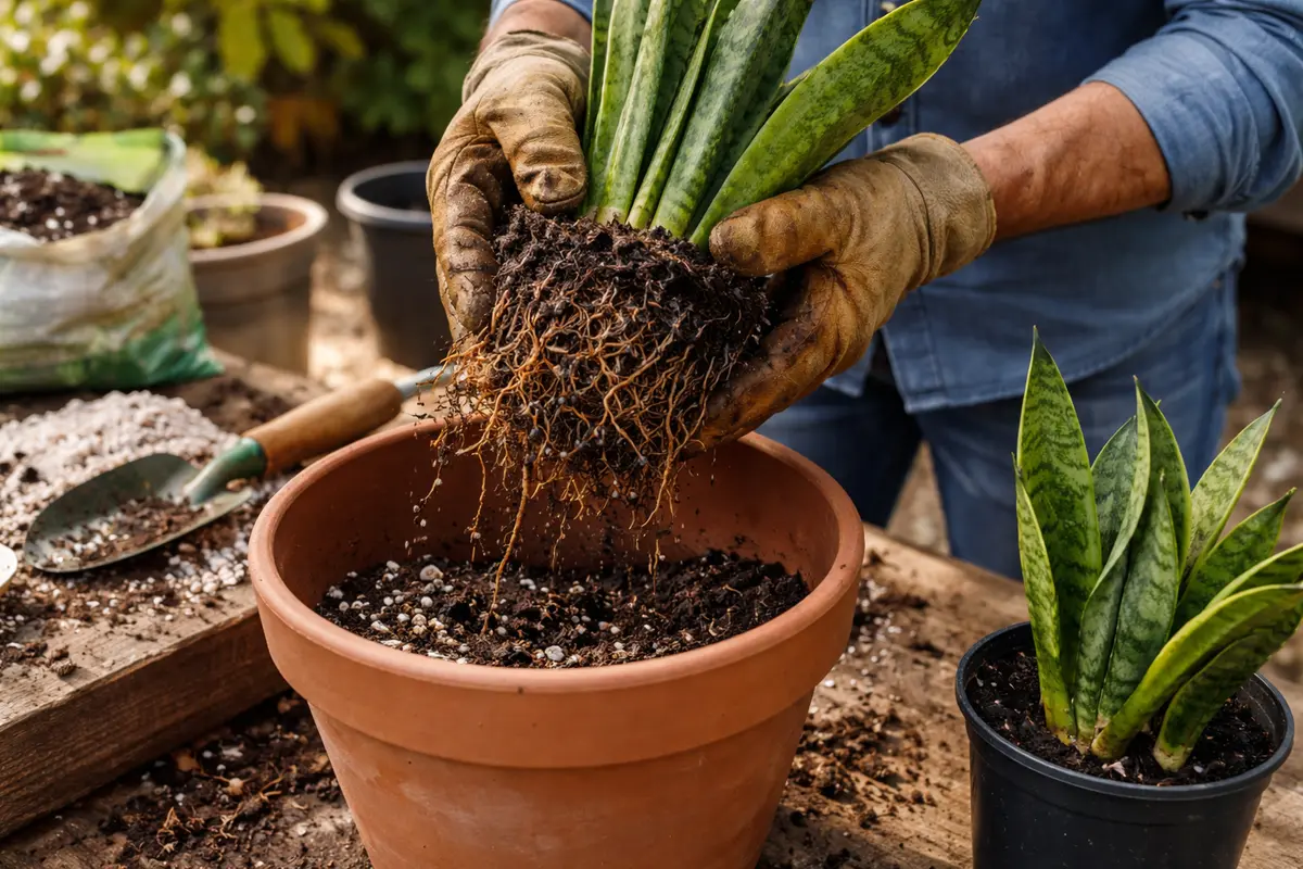 how to fix wilting snake plants repot snake plants to improve drainage