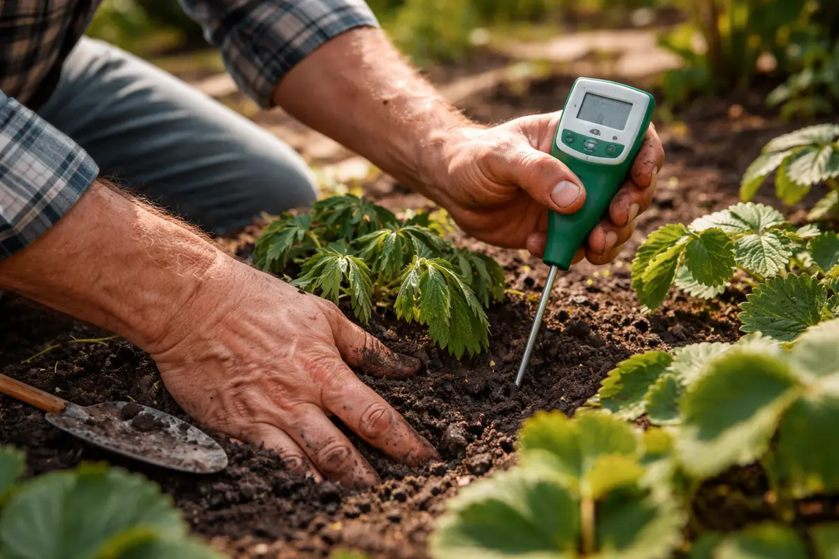 how to fix wilting strawberries during test soil moisture for wilting strawberries