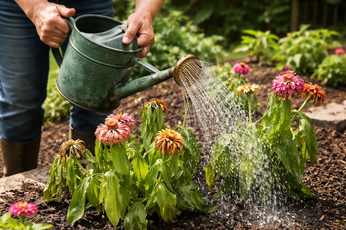 how to fix wilting zinnias after transplant shock water wilting zinnias immediately