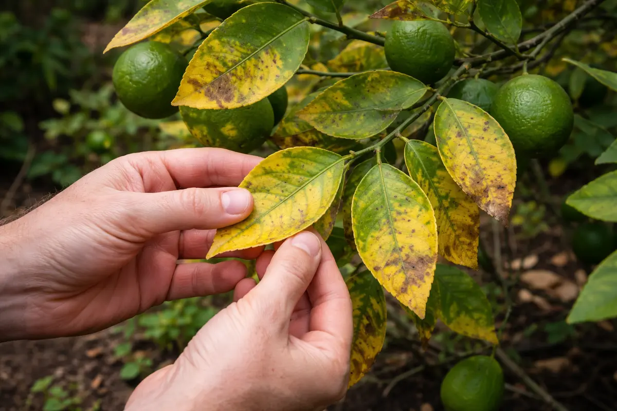 how to fix yellowing leaves on with damaged foliage in outdoor soil