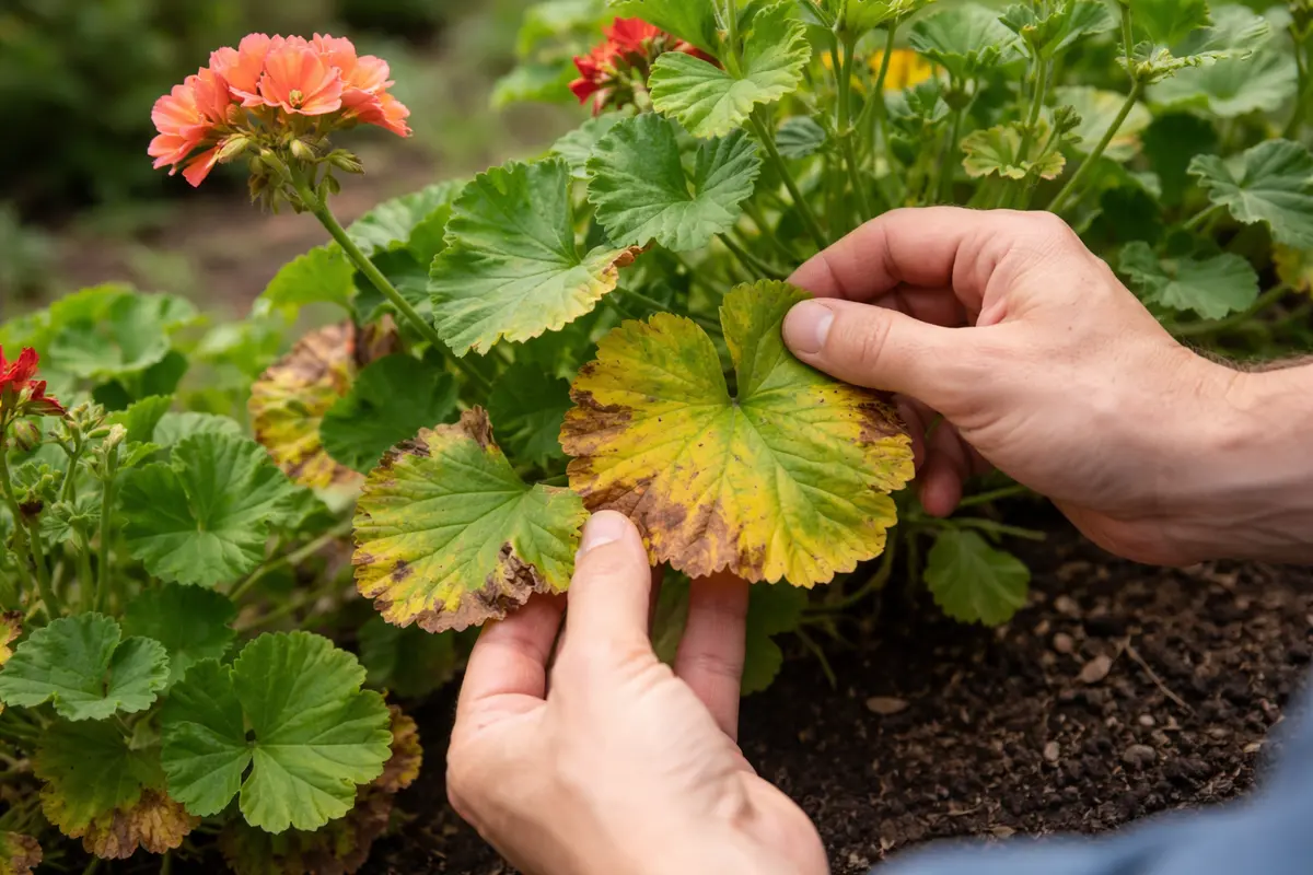 how to fix yellowing leaves on with damaged foliage in outdoor soil