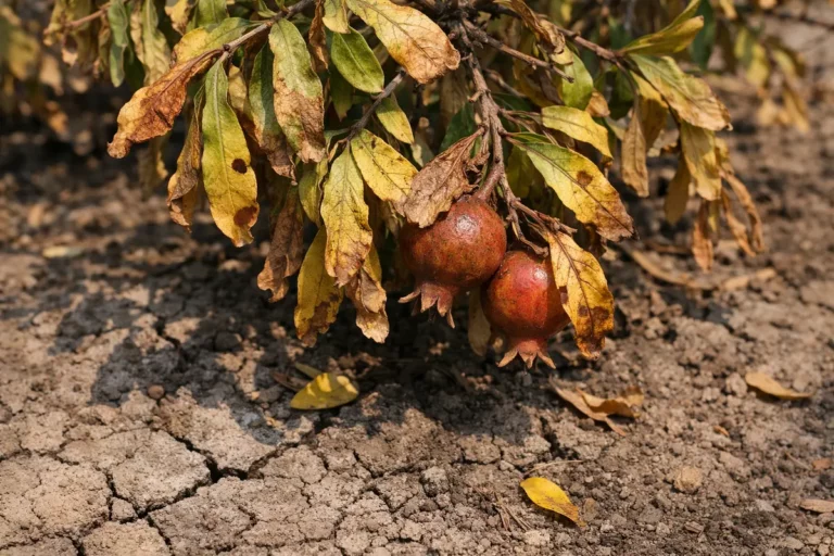 how to fix yellowing leaves showing stress from sun and dry soil