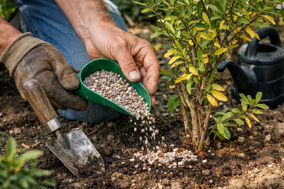 how to fix yellowing leaves on nourish pomegranate to aid leaf recovery