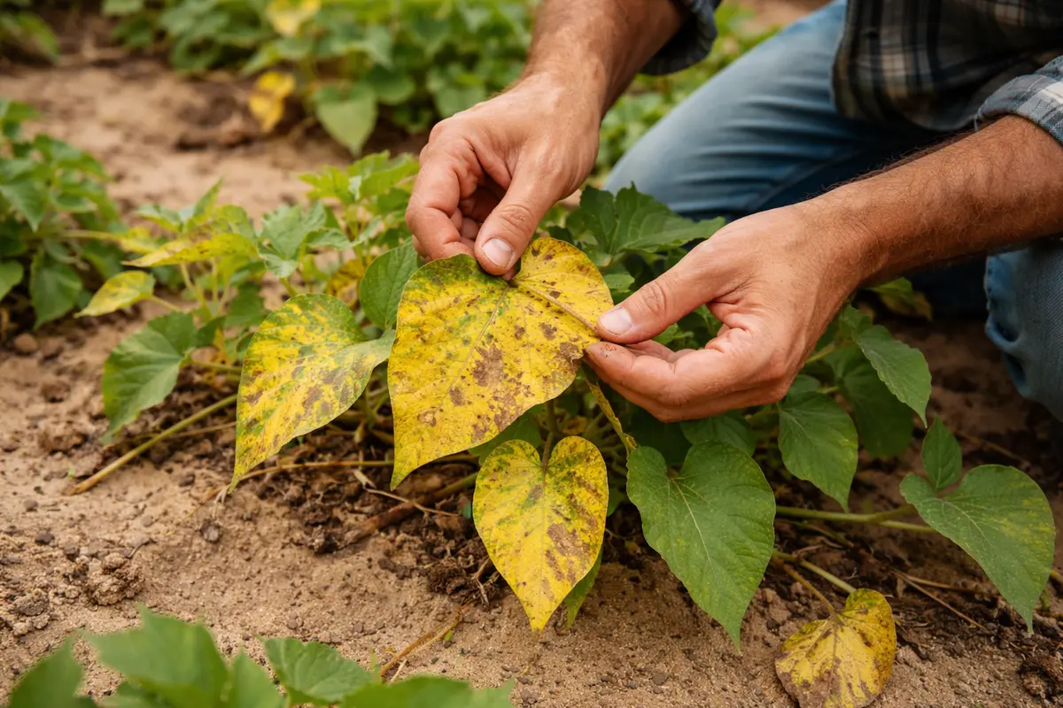 how to fix yellowing leaves on with damaged foliage in outdoor soil
