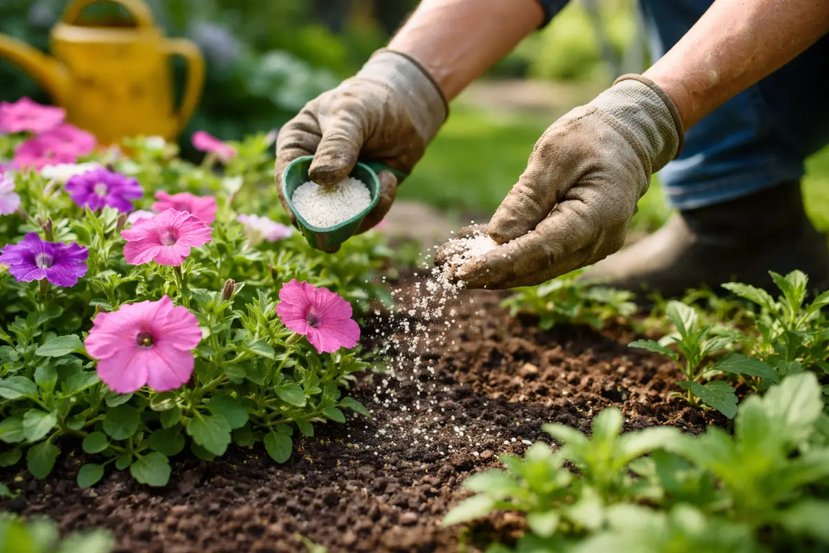 how to prevent aphid damage on fertilize petunias to boost growth post-aphids