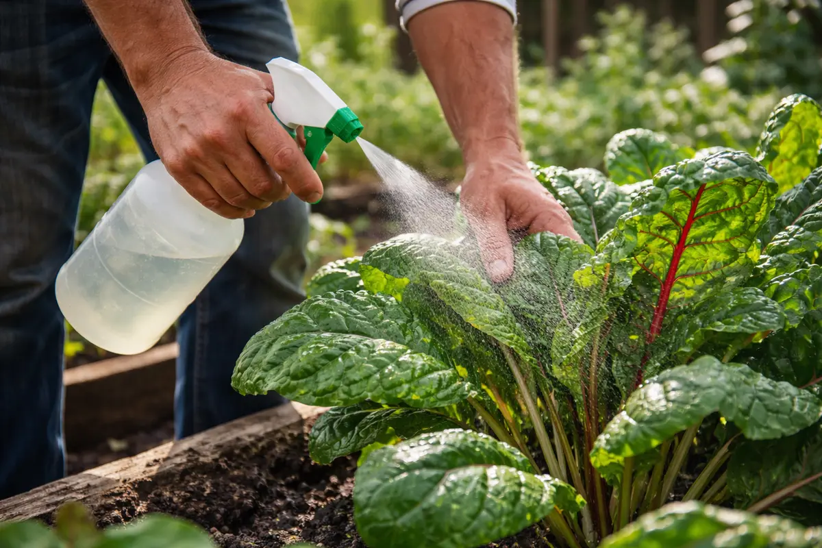 how to prevent aphids on chard spray chard with insecticidal soap immediately