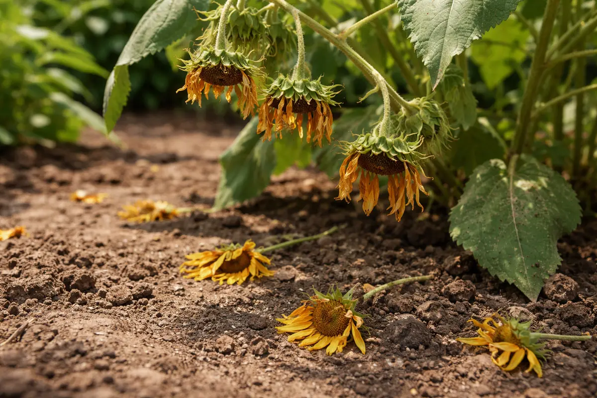 how to prevent blossom drop on with dropped blossoms around the stems
