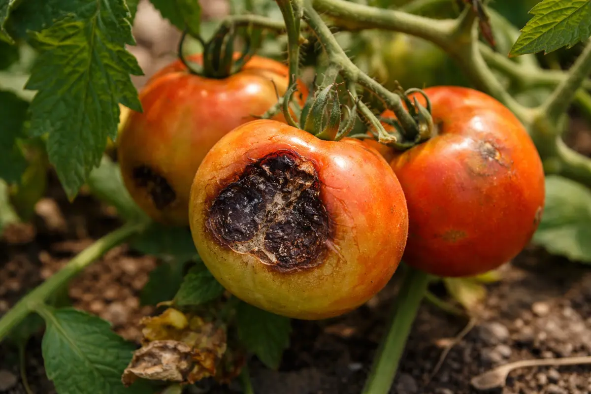 how to prevent blossom end with damaged fruit visible on the plant