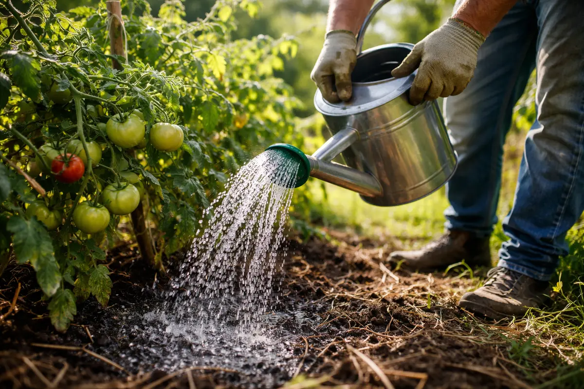 how to prevent blossom end water tomatoes deeply to address heat stress