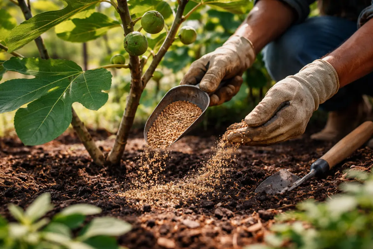 how to prevent fruit cracking apply organic fertilizer to support fig recovery