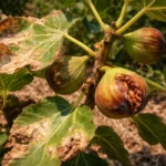how to prevent fruit cracking with scorched leaf edges in harsh sun