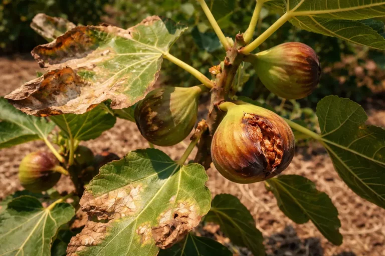 how to prevent fruit cracking with scorched leaf edges in harsh sun