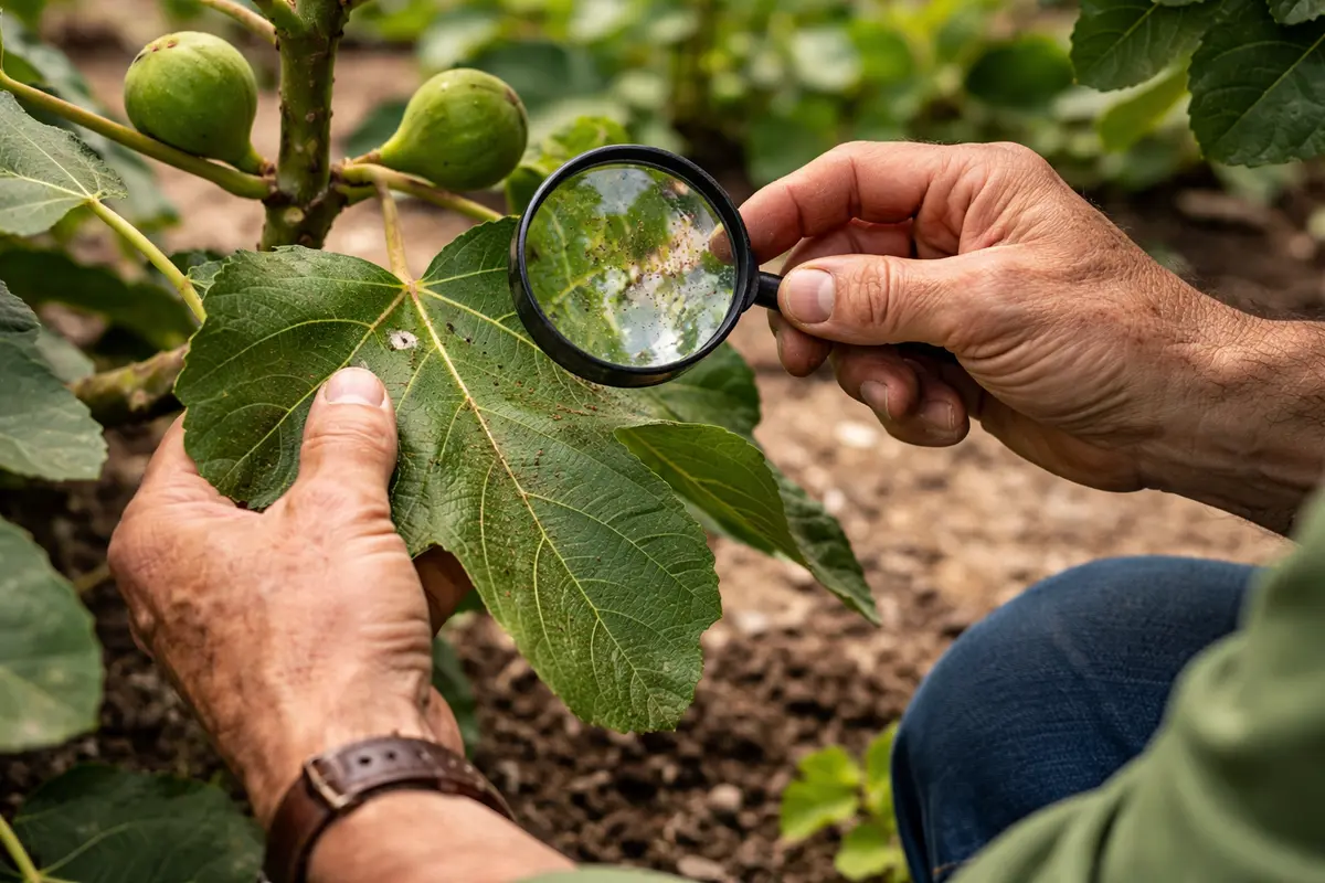 how to prevent fruit test for pests and diseases in fig leaves