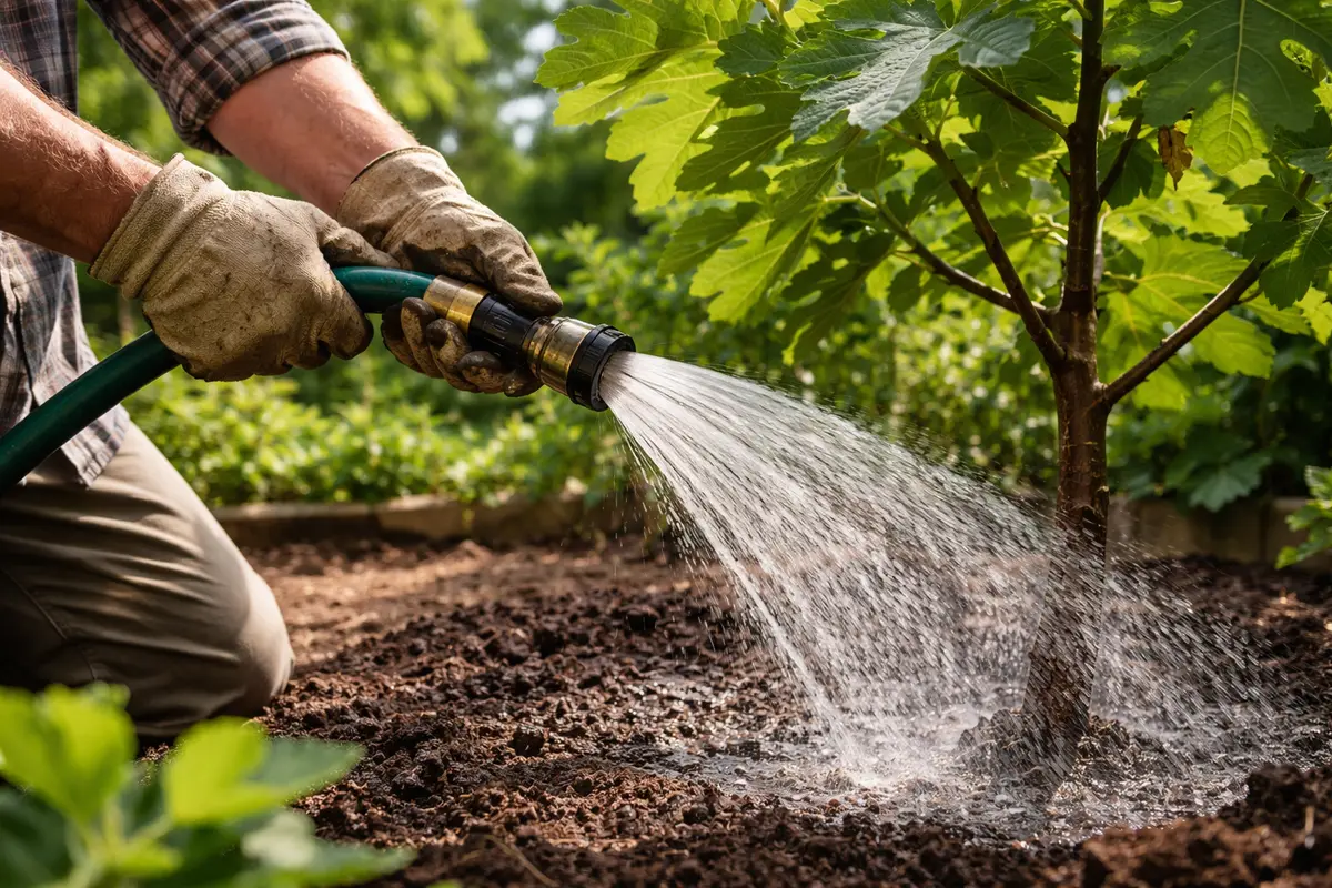 how to prevent fruit cracking in water fig trees deeply during heatwaves