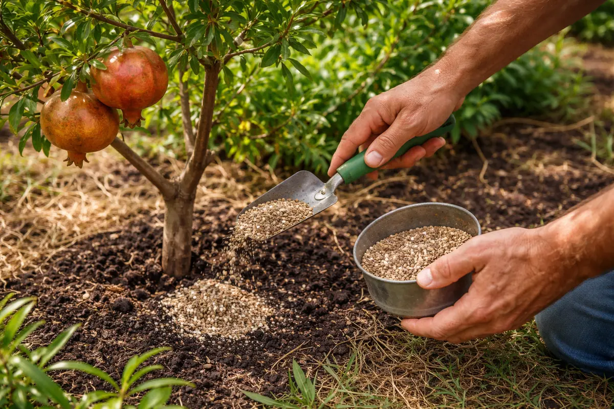 how to prevent fruit drop fertilize pomegranates to support recovery after stress