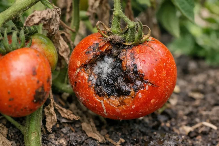 how to prevent fruit rot with damaged fruit visible on the plant