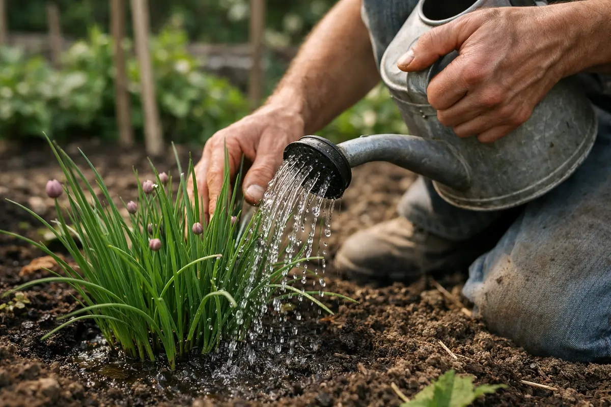 how to prevent fruit rot in water chives sparingly to avoid rot