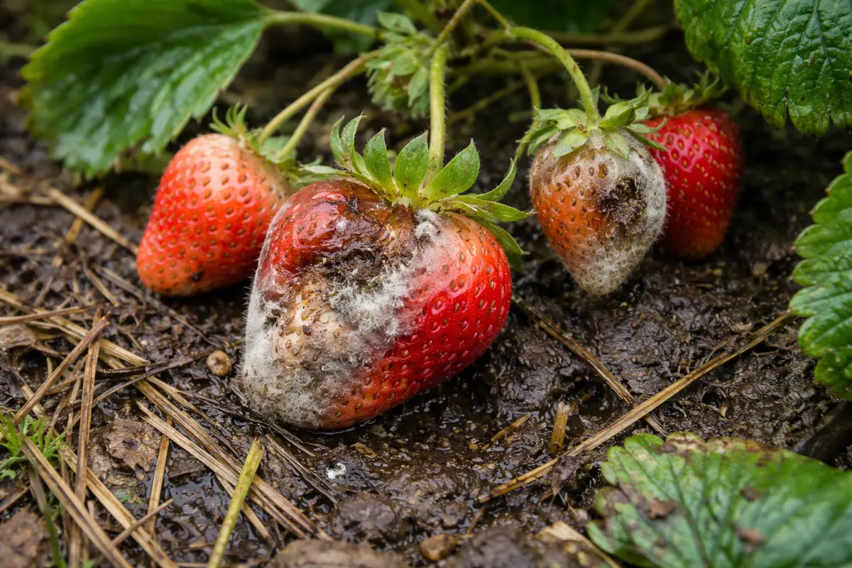 how to prevent fruit rot with damaged fruit visible on the plant