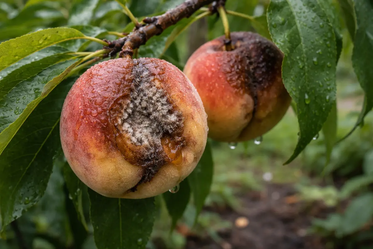 how to prevent fruit rot with damaged fruit visible on the plant