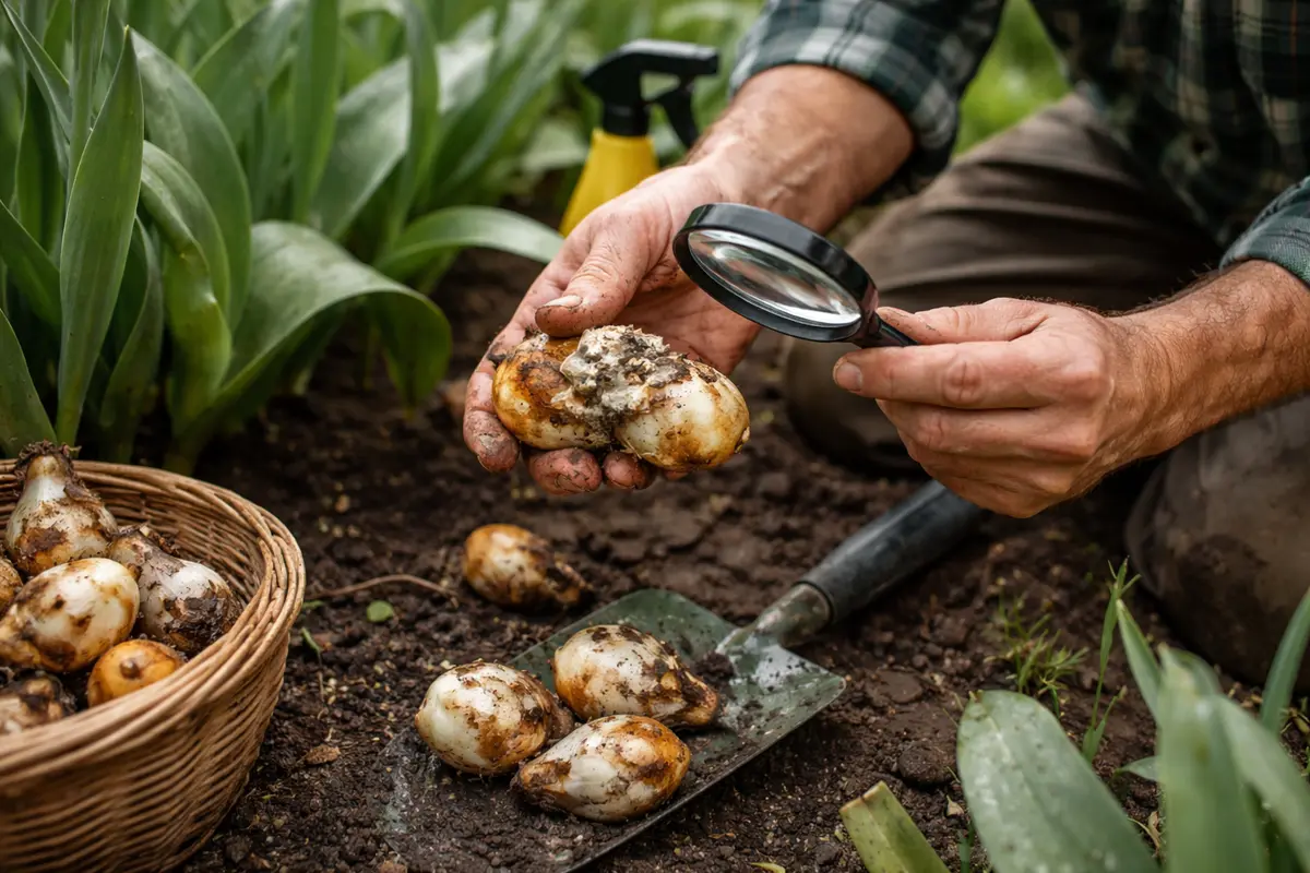 how to prevent fungal disease test for fungal growth on tulip bulbs