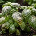 how to prevent fungal growth on with fungal patches visible on foliage