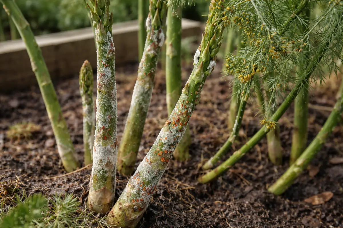 how to prevent fungal spots on with fungal patches visible on foliage