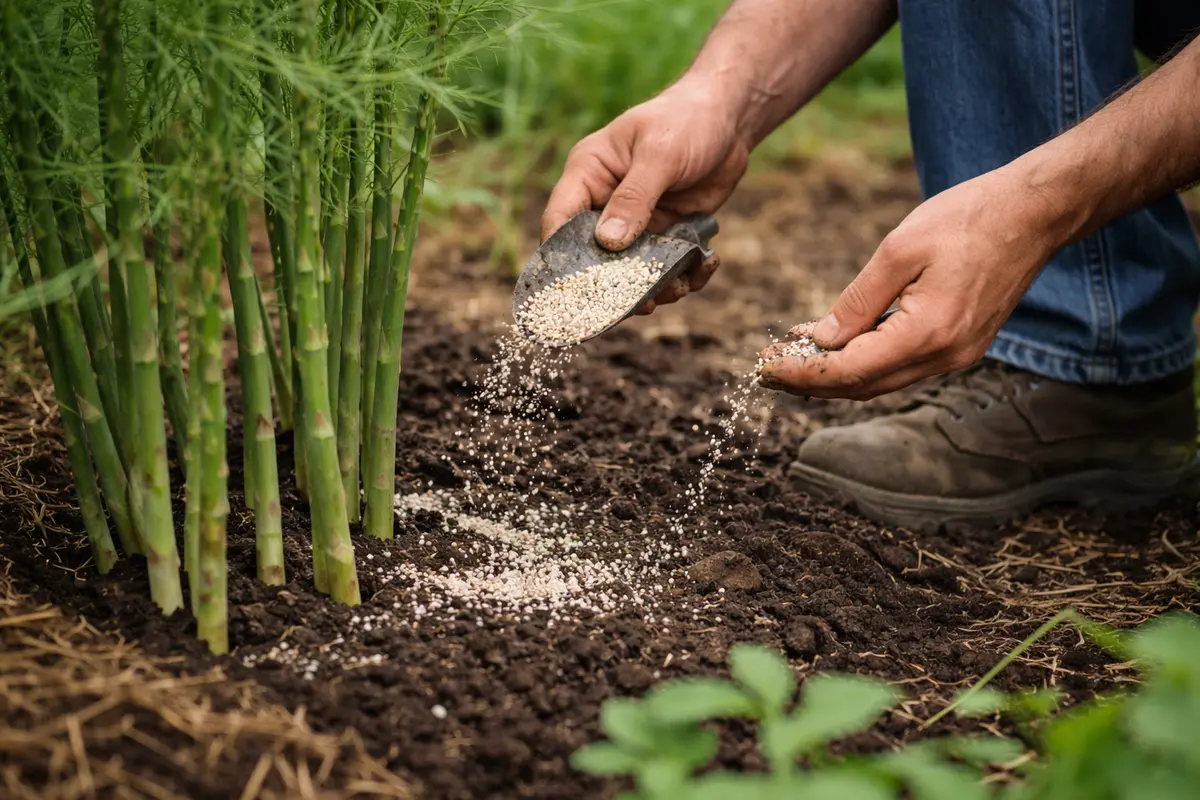 how to prevent fungal spots fertilize asparagus for recovery from fungal issues