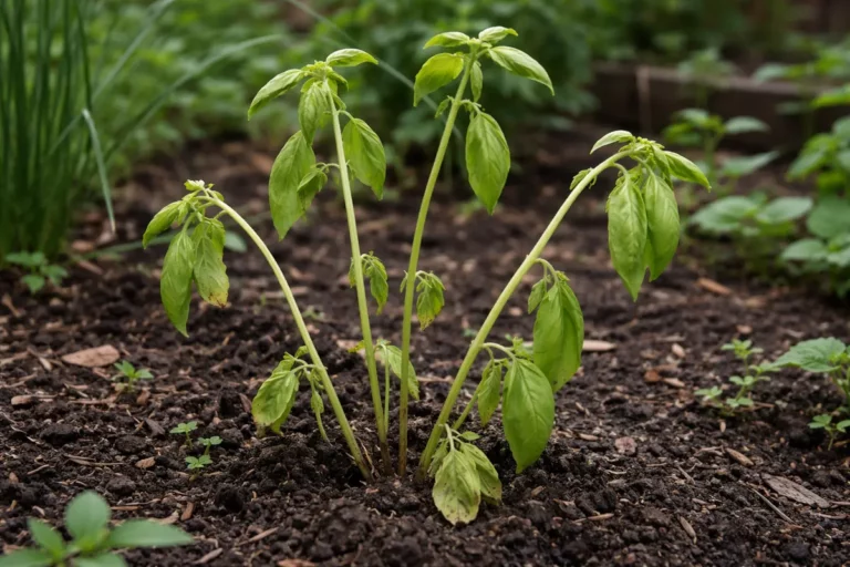 how to prevent leggy growth in wilting visibly in real garden soil